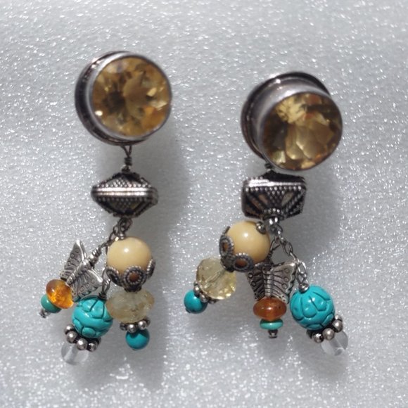 Amy Kahn Russell AKR Sterling Silver Dangle Bead Earrings - 26 Grams - Picture 4 of 9
